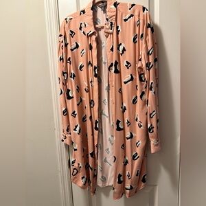 Leopard Print Shirt dress